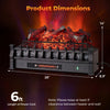 26-inch WiFi infrared quartz electric fireplace insert with realistic logs, 5 flame colors, and 1500W heating power.