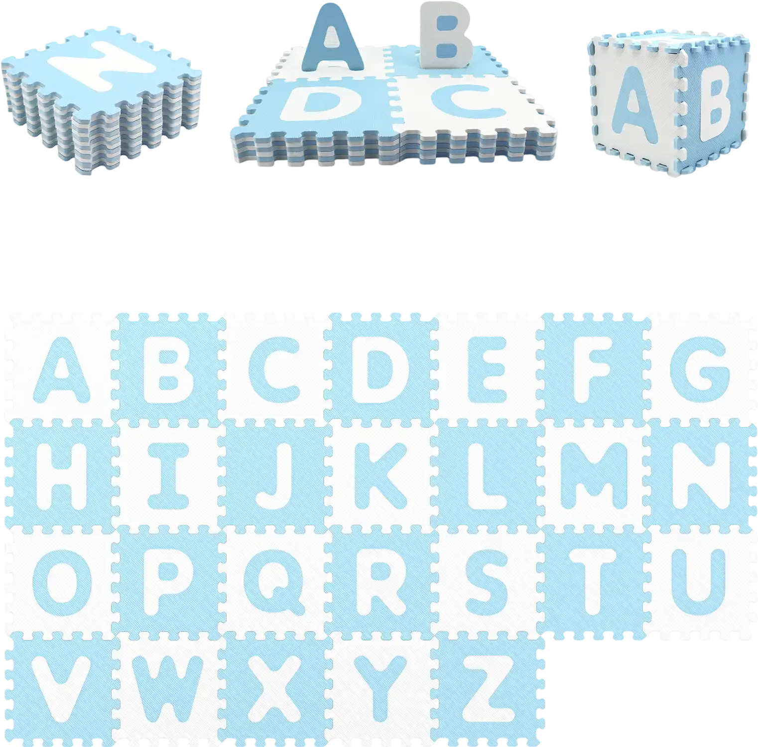 Costway 26-Pc Interlocking ABC Baby Play Mat w/ Detachable Letters 72471199 New