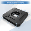 Dimensions of the 274 lbs cantilever patio umbrella base, featuring a weather-resistant design for stability and.