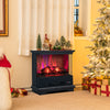 27 Inch Freestanding Fireplace with Remote Control-Black - Gallery View 1 of 10