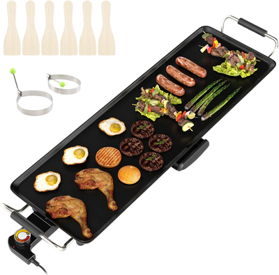 Costway Large Electric Griddle Nonstick BBQ Grill Adjustable Temperature 357916824 New