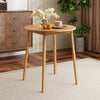 Natural bamboo dining table with a compact design, perfect for intimate meals in small apartments or breakfast nooks.