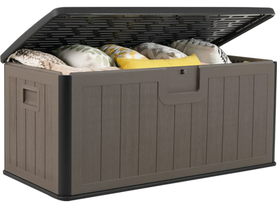 Costway 100 Gallon Lockable Patio Deck Box 39183975 New