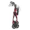 Drive Medical R728RD Aluminum Rollator Walker 4 Wheels 7.5" Casters Red New