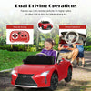 Kids ride-on Lexus LC500 in red with remote control, featuring parental driving mode and manual operation for fun.