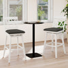 29 Inch Counter Height Barstools with Backrest and Upholstered Seat Cushion for Kitchen Dining Room-White - Gallery View 1 of 9