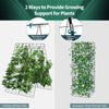 Foldable A-frame trellis plant supports in green, featuring a sturdy steel frame for climbing plants in gardens or.