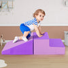 2-Piece Step and Slide Climber for Infants and Toddlers Baby Soft Play Set Foam Blocks-Purple - Gallery View 1 of 11