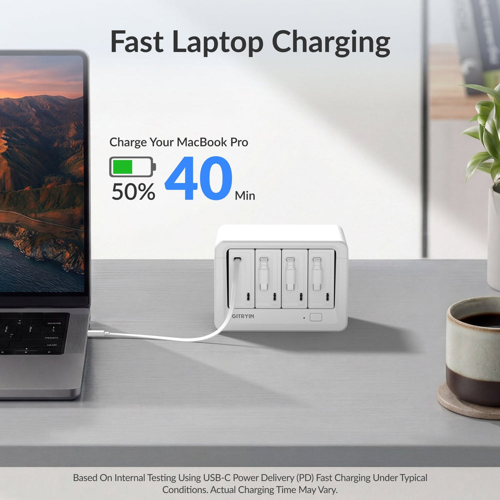 Giraffe Tools Desktop Charging Station 12-in-1 65W New
