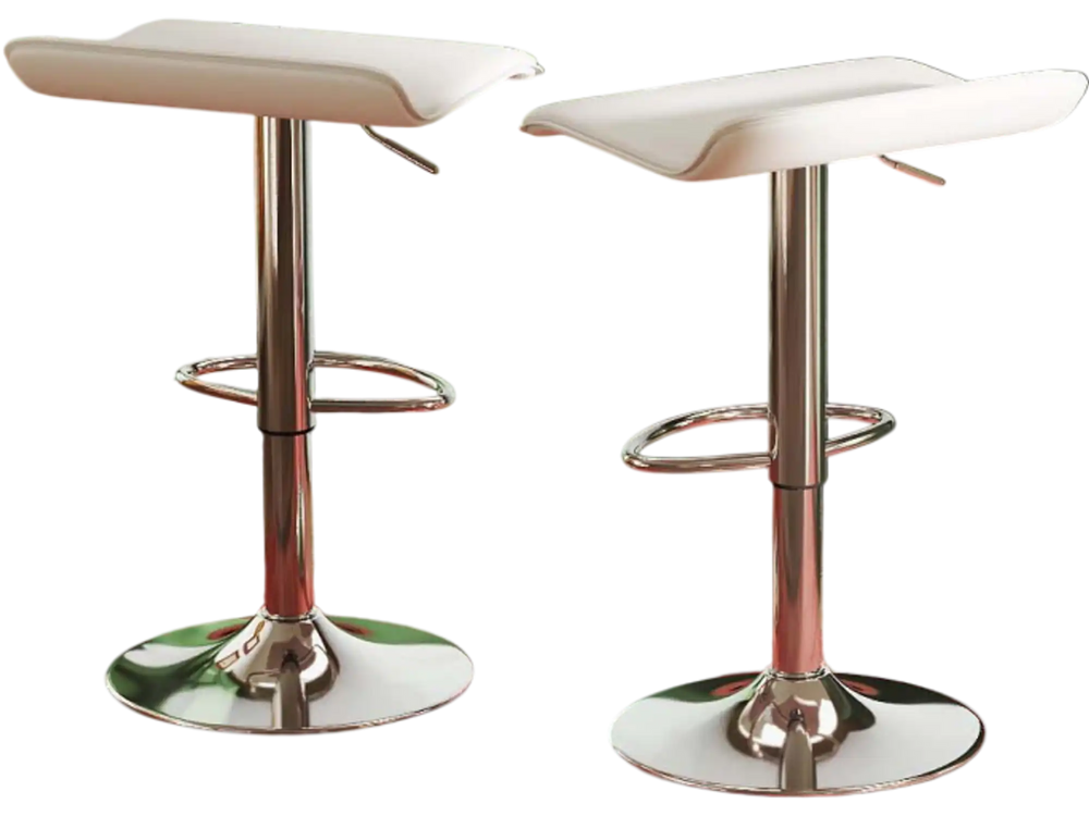 5-Piece Kitchen & Dining Bundle: Adjustable Bar Stools (Set of 2) + Stackable Stools (Set of 6) + Rattan Storage Sideboard