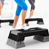 Aerobic Exercise Stepper Trainer with Adjustable Height 5 Inch- 7 Inch- 9 Inch-Gray - Gallery View 1 of 9