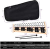 27-note glockenspiel xylophone with rubber mallets, sturdy wood frame, and carrying bag for music on the go.