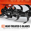 42 in Rotary Tiller, 3 Point Hitch Cat.1, Chain Drive, PTO Shaft Included with Shear Bolt, 15–35 HP, LRT42
