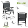 Portable outdoor folding chair dimensions with ergonomic design, sturdy steel frame, and lightweight for easy transport.
