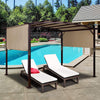 Outdoor canopy shade cover made of durable polyester, featuring copper grommets and straps, ideal for pergola use by.