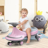 Wiggle Car Ride-on Toy with Flashing Wheels-Pink - Gallery View 1 of 12