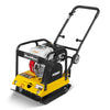 Honda GX160 Vibratory Plate Compactor with Wheel Kit, 3600 lb Centrifugal Force for Soil, Gravel, Asphalt and Paver Base, PC90H