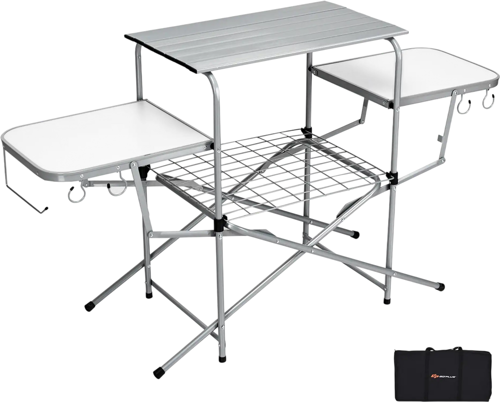 Foldable Outdoor BBQ Table Grilling Stand