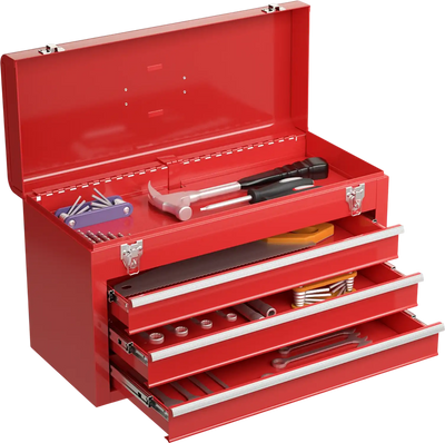 Costway Portable Mechanic Tool Cabinet Box 3 Drawers Garage 867921435 New