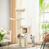 4-Layer 68.5-Inch Wooden Cat Tree Condo Activity Tower with Sisal Posts-Natural - Gallery View 1 of 10
