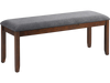 Upholstered Entryway Bench Footstool with Wood Legs