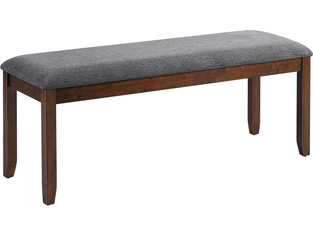 Upholstered Entryway Bench Footstool with Wood Legs
