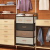 4-Tier Organizer Tower Steel Frame Wooden Top Storage with 5-Drawer Dresser-Muticolor - Gallery View 1 of 10