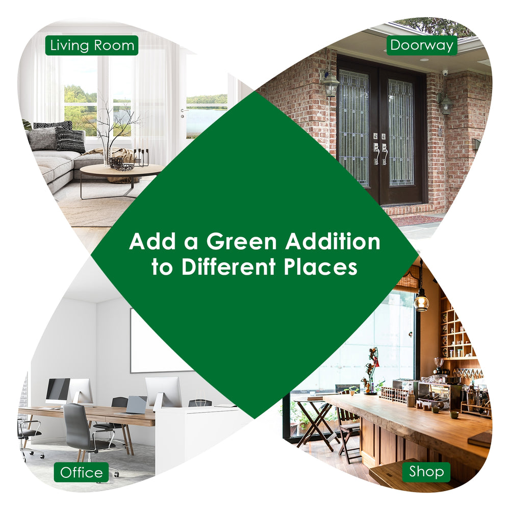 4 feet artificial topiary triple ball tree plant with realistic PE leaves, perfect for indoor and outdoor decoration.
