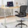 Height Adjustable Computer Desk Sit to Stand Rolling Notebook Table -Natural - Gallery View 1 of 10