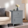 2-Tier Accent Table with Spacious Tabletop-Gray - Gallery View 1 of 10