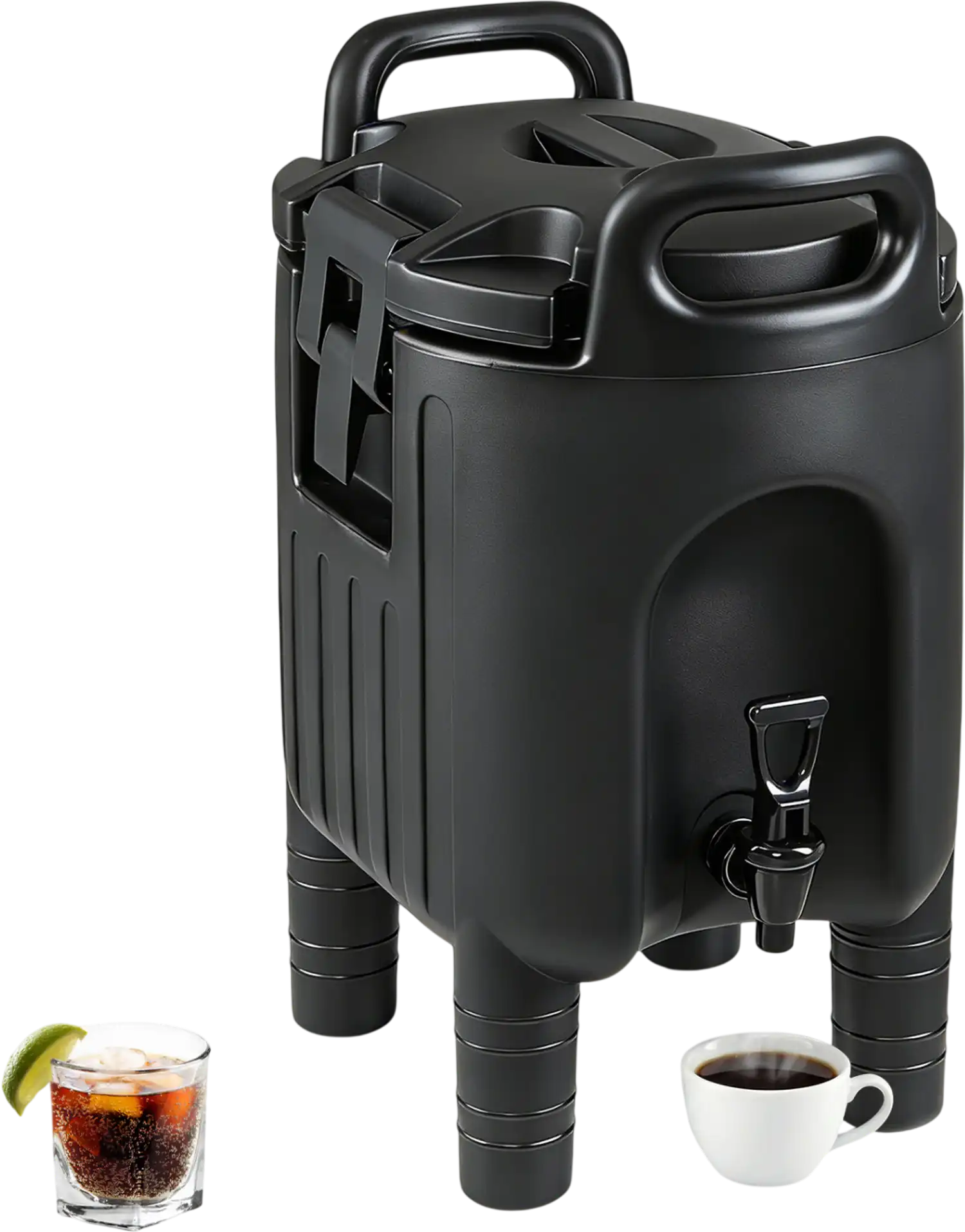 Costway 2.6 Gal Insulated Beverage Dispenser w/ Handles Two-Stage Faucet 43330982 New