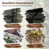 Adjustable windows and lifelike camouflage pattern of the 2-6 person hunting blinds for excellent concealment in the.