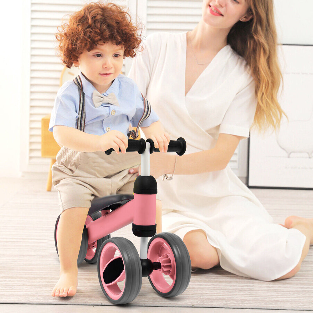 4 Wheels Baby Balance Bike Toy-Pink - Gallery View 1 of 10