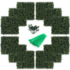 Artificial peanut leaf hedge panels with 4-layer leaves, UV resistant, ideal for backyard decoration and easy.