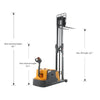 Apollolift A-3048 Counterbalanced Stacker 3,300 Lbs Capacity 118" Lift Height New