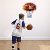 Wall mounted basketball hoop with a 29" x 20" backboard, perfect for indoor play in dorms or bedrooms.