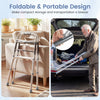 Lightweight 2-button folding walker with adjustable height, compact design for easy storage and transportation.