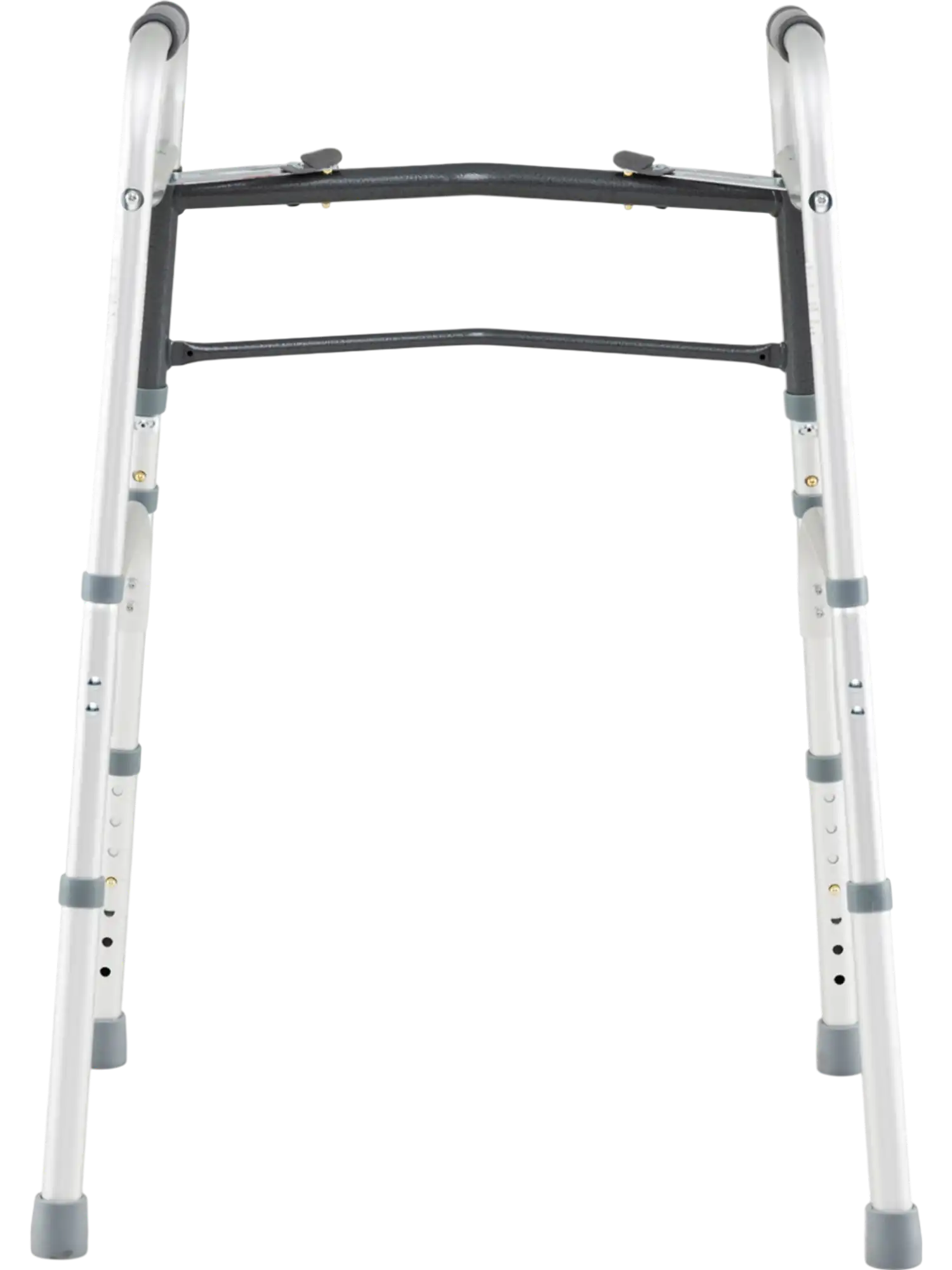 Costway Lightweight Folding Walker 7-Level Adjustable Height 2-Button 73740739 New