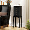 2 Colors Armoire Storage Standing Jewelry Cabinet with Mirror-Black - Gallery View 1 of 10