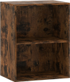 2-cube open bookshelf in brown with adjustable shelf, ideal for organizing books and decorations in any space.