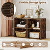 2-cube bookshelf in brown with 5-position adjustable shelf, ideal for organizing books and decor in any space.
