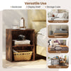2-cube bookshelf in brown with adjustable shelf, ideal for organizing books and decor in living room or office.