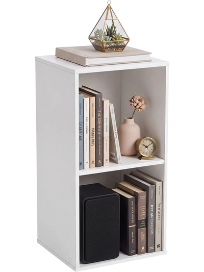 Costway 2-Cube Freestanding Bookcase Bookshelf w/ 2 Compartments 20095166 New