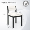 Dimensions of a Sherpa upholstered dining chair with a wood frame, supporting up to 330 lbs, ideal for dining rooms.