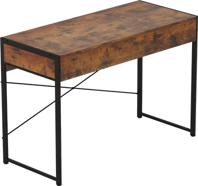 Costway 2-Drawer Home Office Writing Desk Steel Frame 83591274 New