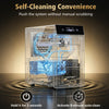 Self-cleaning 2-inch ice ball maker with 40-48 pcs daily capacity and compact design for convenient countertop use.