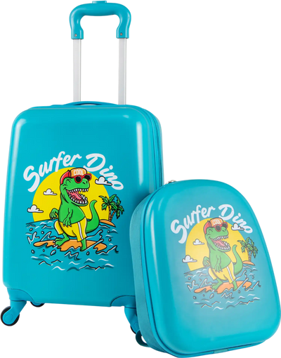 Costway 2 Pc Kids Luggage Set Spinner Wheels Boys Girls 56586802 New