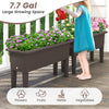 Self-watering raised garden bed with detachable legs, 7.7 gal capacity for flowers, fruits, herbs, and vegetables.