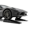 Low-profile car ramps with a 2.5"/6.5 cm lift, 22,000 lbs capacity, ideal for low-chassis vehicle maintenance.