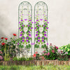 2 Pack 86.5 x 20 Inches Metal Garden Trellis for Climbing Plants-Green - Gallery View 1 of 8